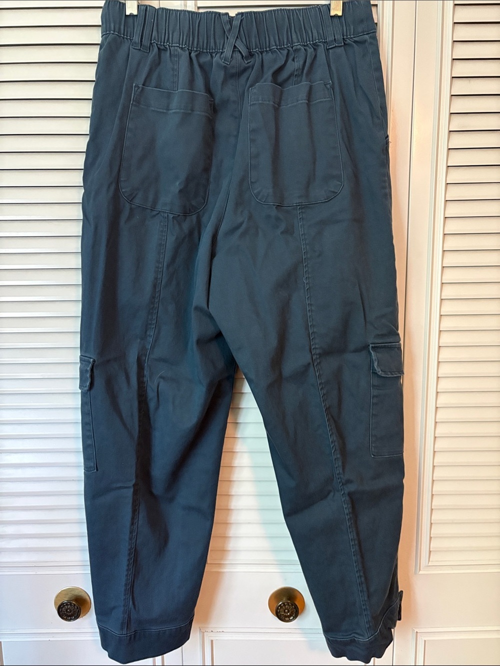 Knox Rose Navy Ankle Cargo Pants Size M - Picture 7 of 11